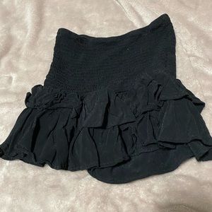 Zara black ruffle skort size S.